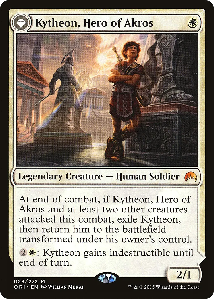 Kytheon, Hero of Akros // Gideon, Battle-Forged — Magic Origins — Magic: The Gathering