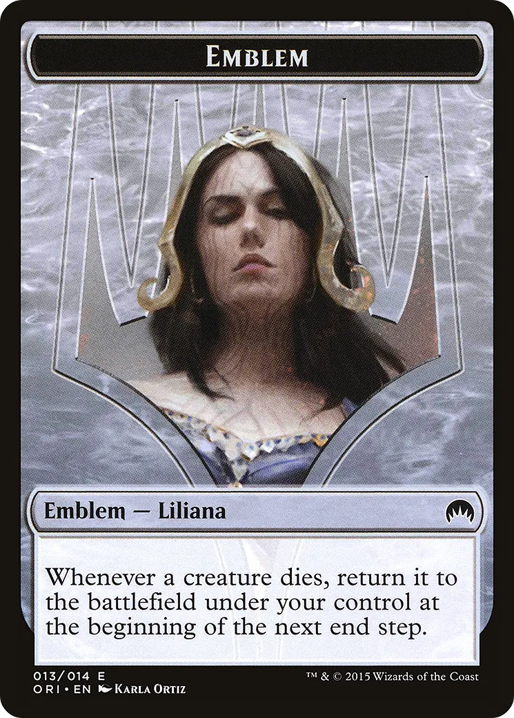 Liliana, Defiant Necromancer Emblem — Magic Origins — Magic: The Gathering