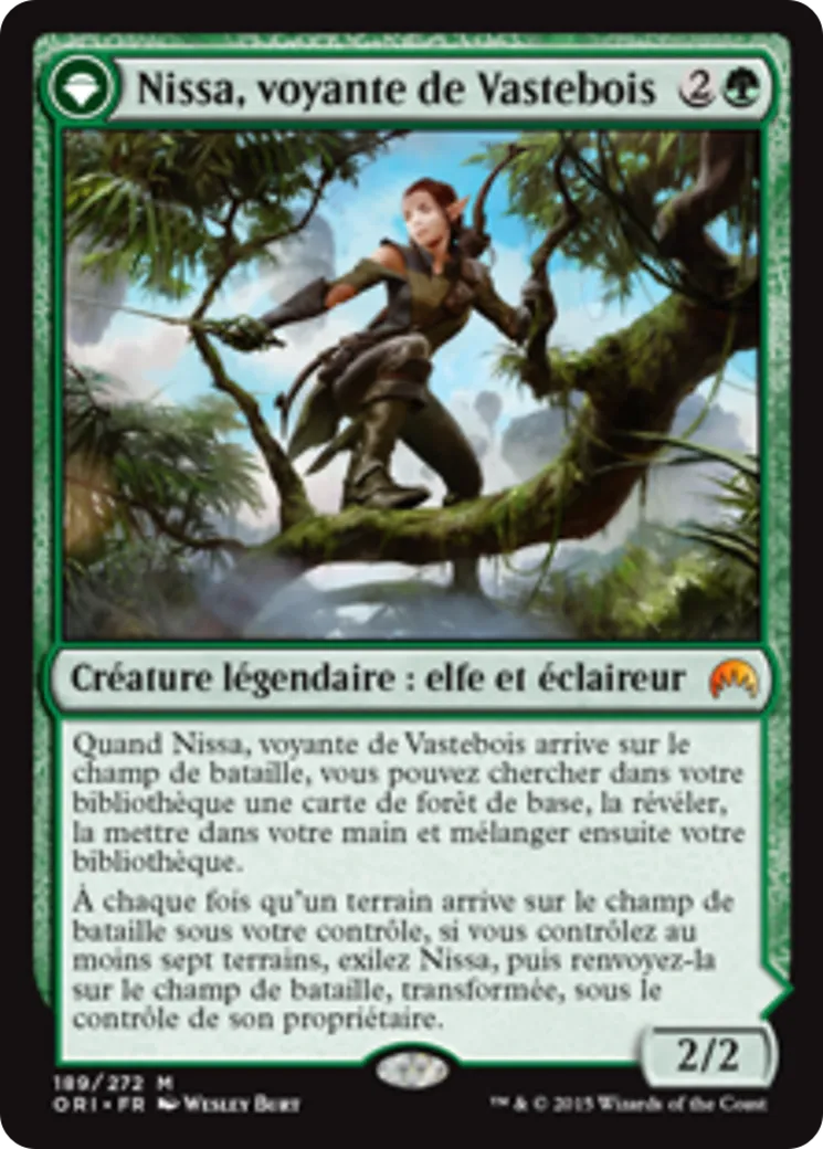Nissa, voyante de Vastebois // Nissa, sage animiste — Magic Origins — Magic: The Gathering