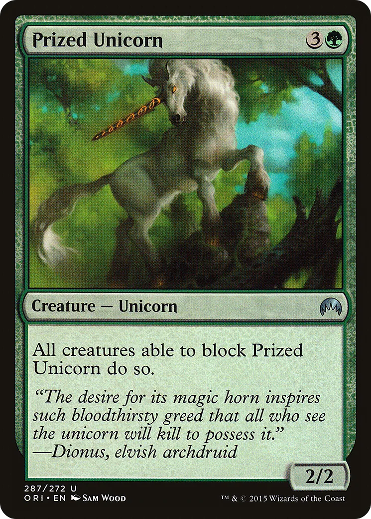 Prized Unicorn — Magic Origins — Magic: The Gathering