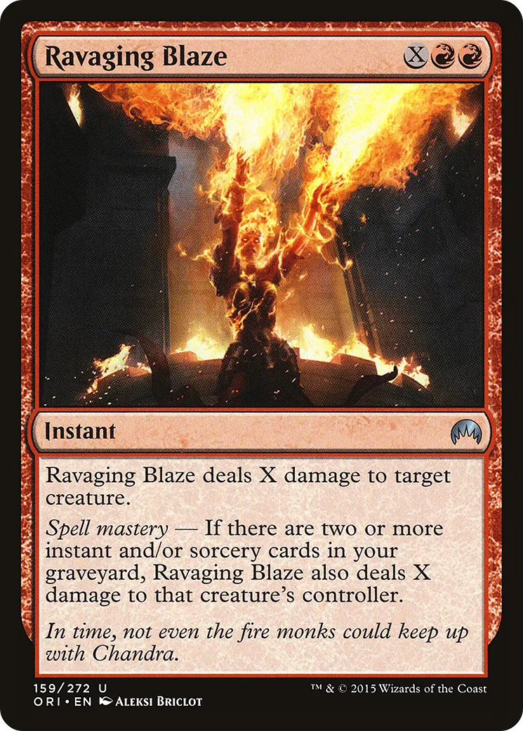 Ravaging Blaze — Magic Origins — Magic: The Gathering
