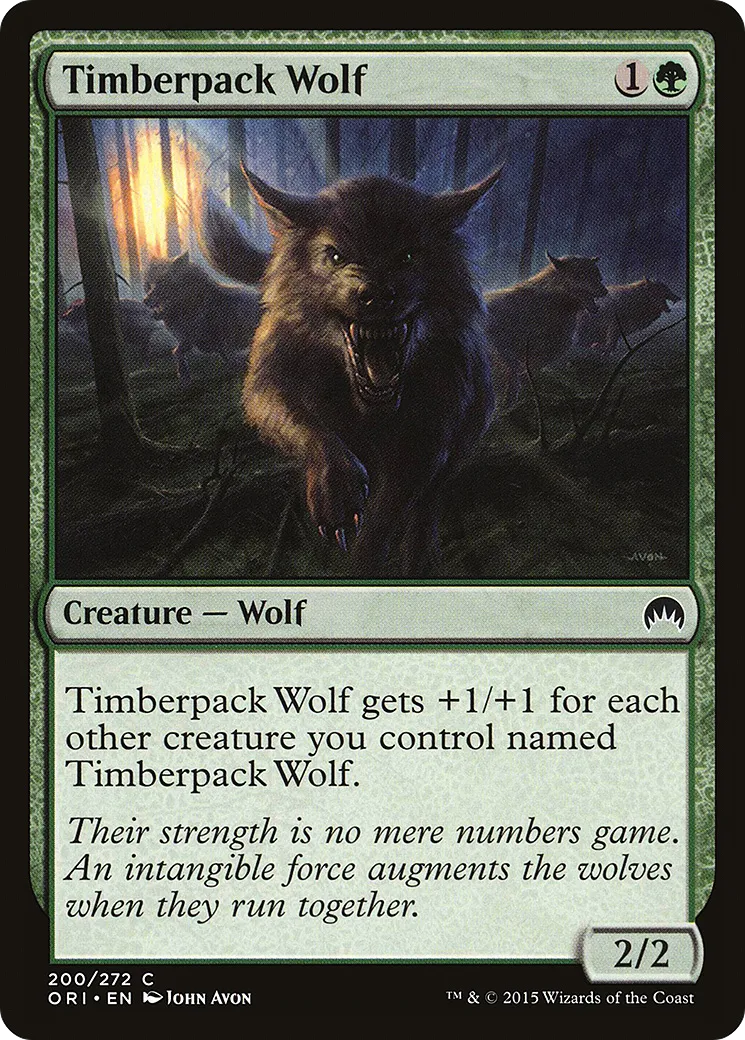 Timberpack Wolf — Magic Origins — Magic: The Gathering