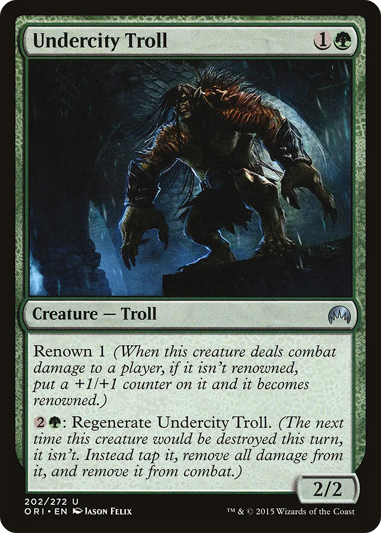 Undercity Troll — Magic Origins — Magic: The Gathering