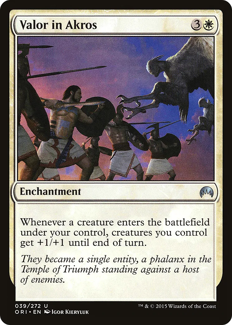 Valor in Akros — Magic Origins — Magic: The Gathering