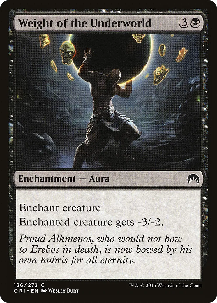 Fardeau du Monde souterrain — Magic Origins — Magic: The Gathering