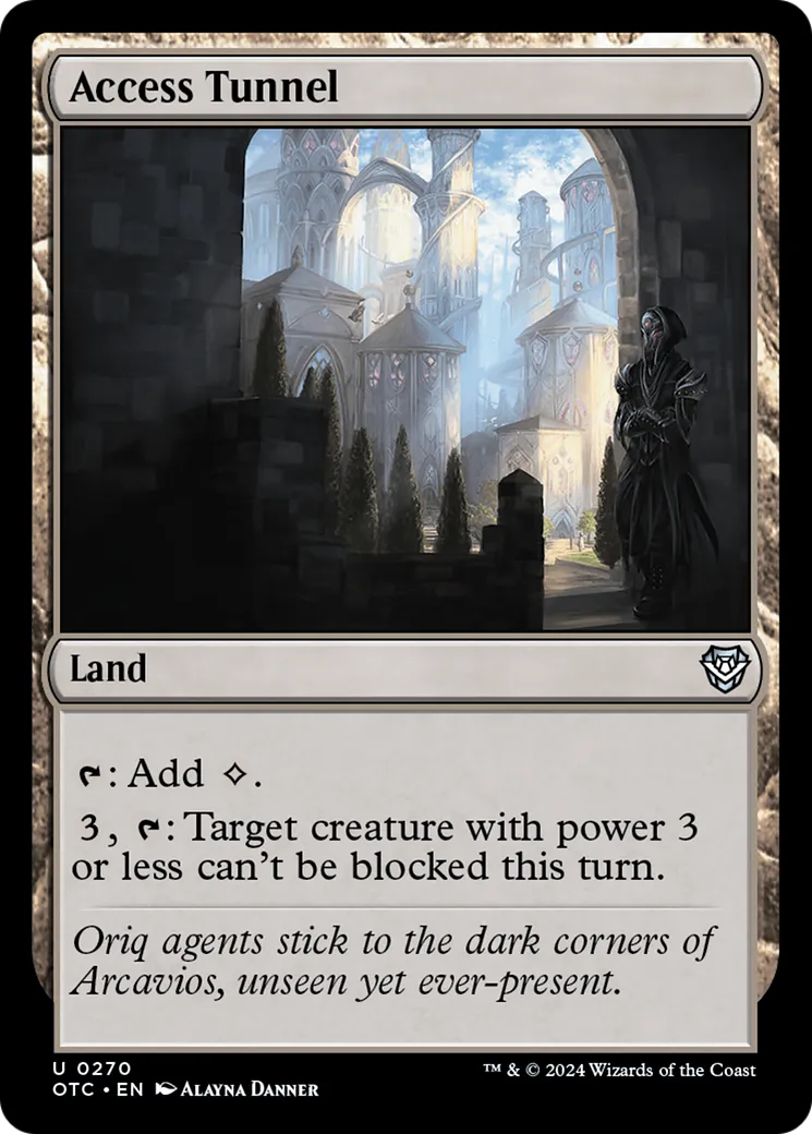 Access Tunnel — Outlaws of Thunder Junction Commander — Magic: The Gathering