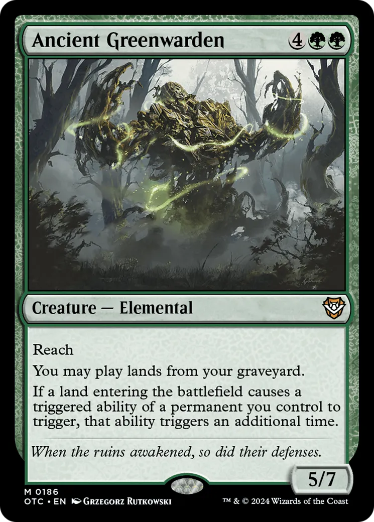 Gardien vert ancien — Outlaws of Thunder Junction Commander — Magic: The Gathering