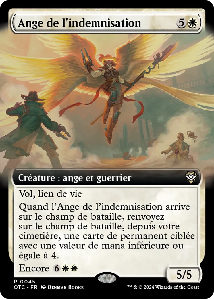Ange de l'indemnisation — Outlaws of Thunder Junction Commander — Magic: The Gathering
