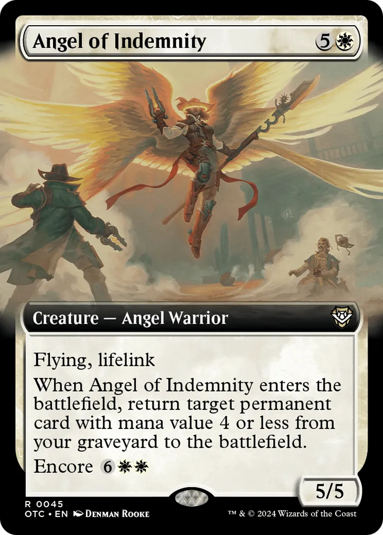 Angel of Indemnity — Outlaws of Thunder Junction Commander — Magic: The Gathering
