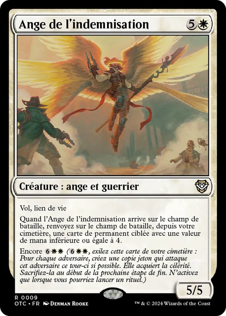 Ange de l'indemnisation — Outlaws of Thunder Junction Commander — Magic: The Gathering