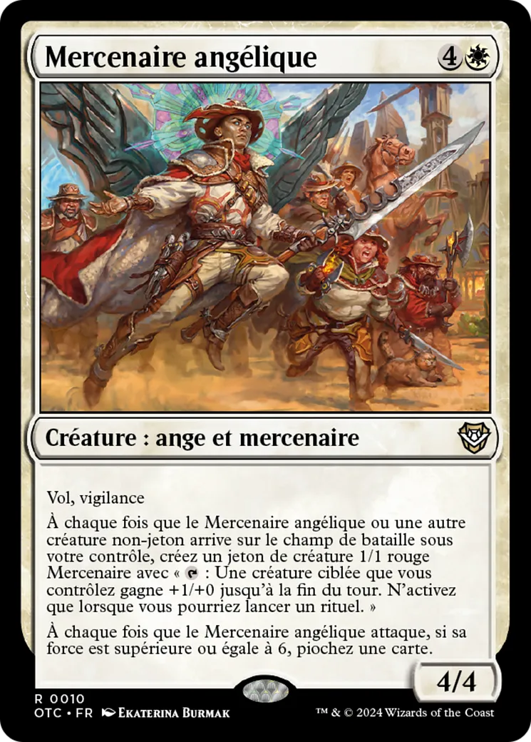 Mercenaire angélique — Outlaws of Thunder Junction Commander — Magic: The Gathering