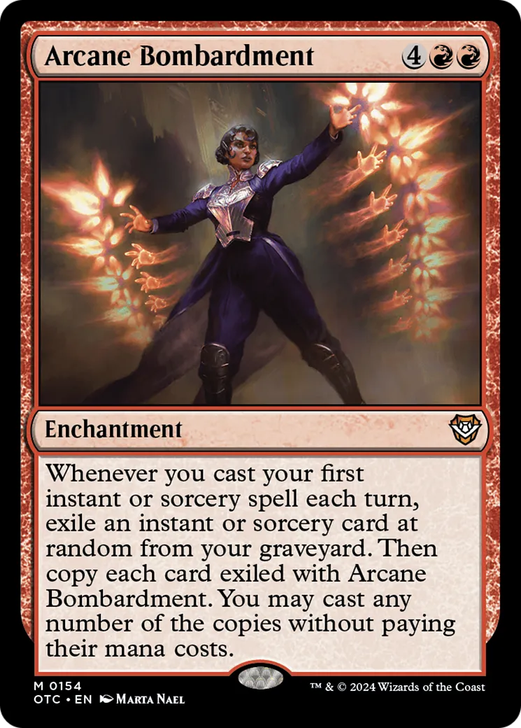 Arcane Bombardment — Outlaws of Thunder Junction Commander — Magic: The Gathering