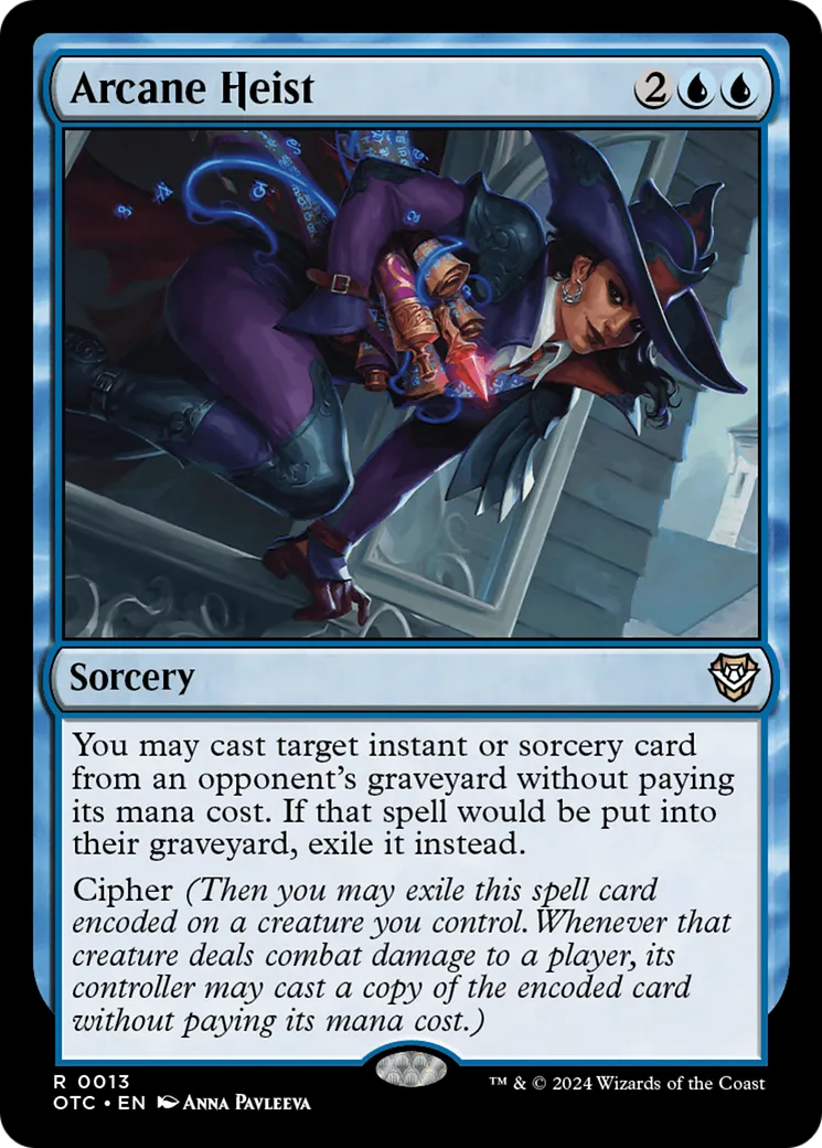 Arcane Heist — Outlaws of Thunder Junction Commander — Magic: The Gathering