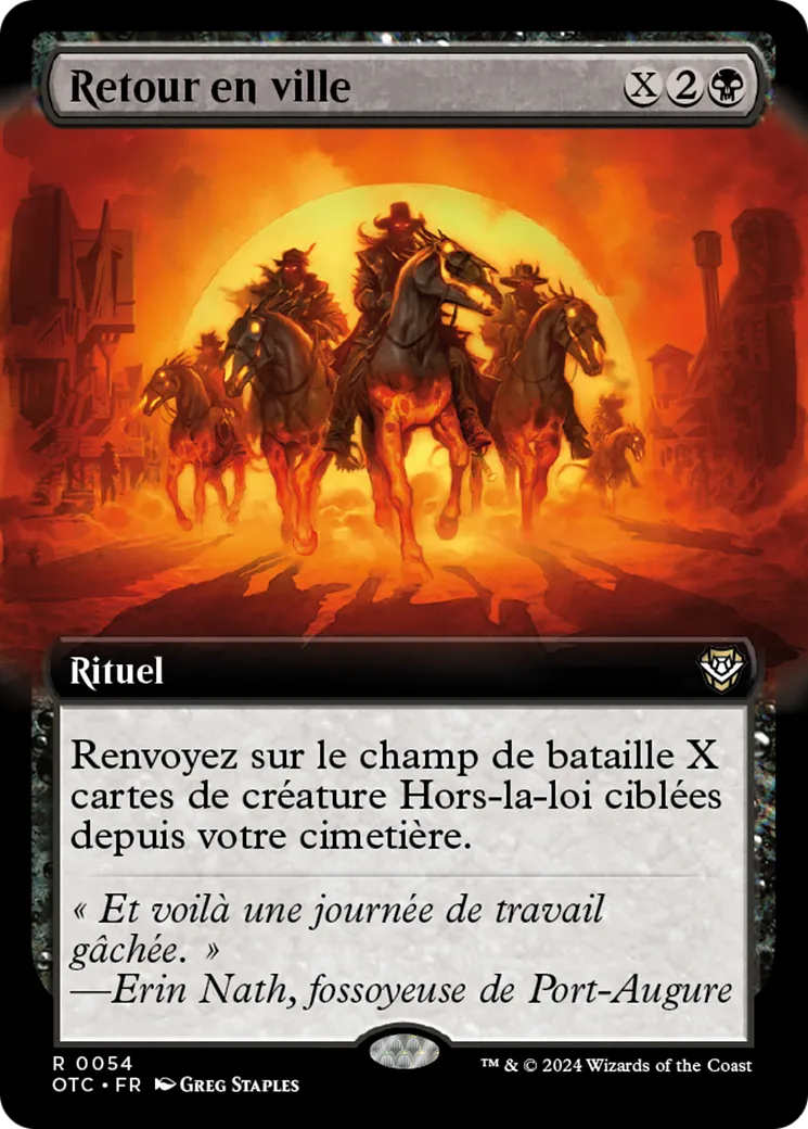 Retour en ville — Outlaws of Thunder Junction Commander — Magic: The Gathering