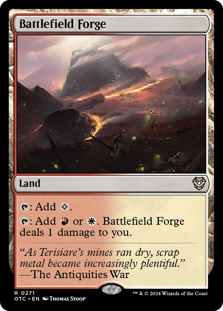 Battlefield Forge — Outlaws of Thunder Junction Commander — Magic: The Gathering