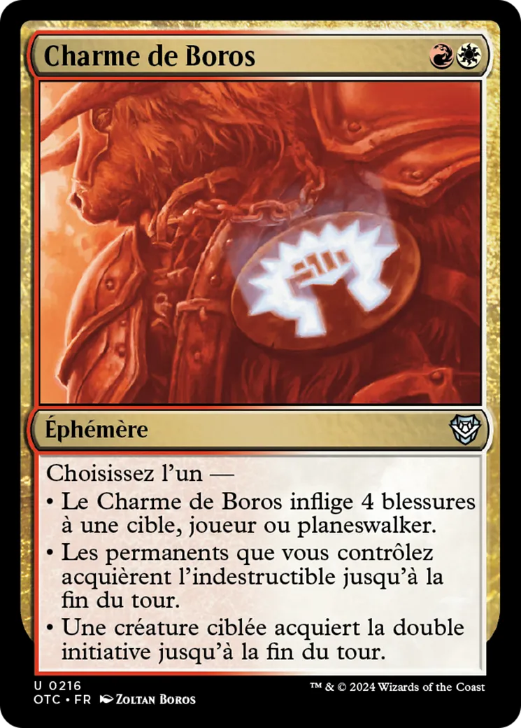 Charme de Boros — Outlaws of Thunder Junction Commander — Magic: The Gathering