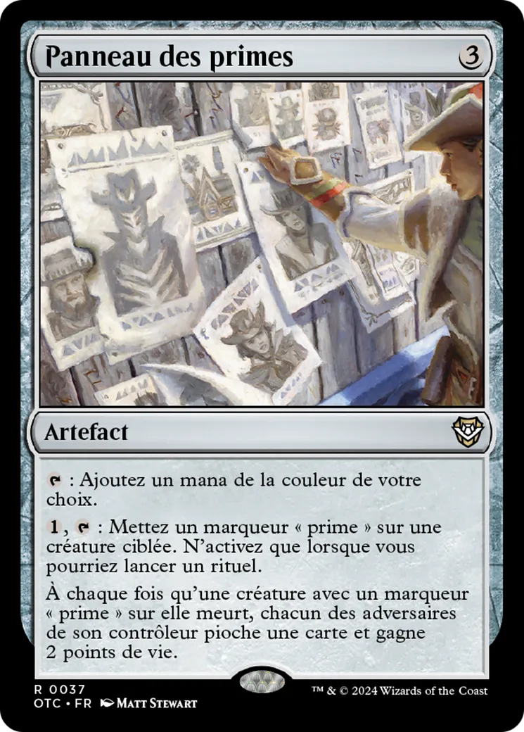 Panneau des primes — Outlaws of Thunder Junction Commander — Magic: The Gathering