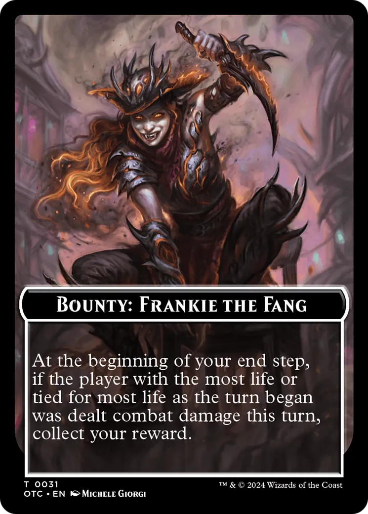 Bounty: Frankie The Fang // Wanted! — Outlaws of Thunder Junction Commander — Magic: The Gathering