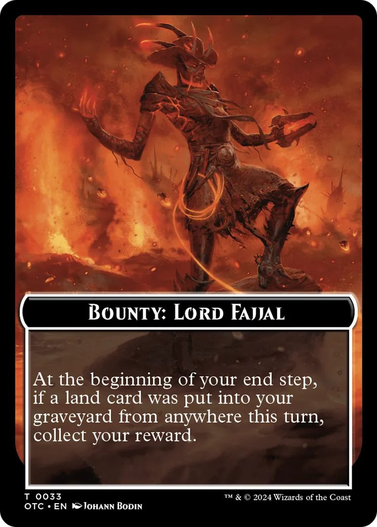 Bounty: Lord Fajjal // Wanted! — Outlaws of Thunder Junction Commander — Magic: The Gathering