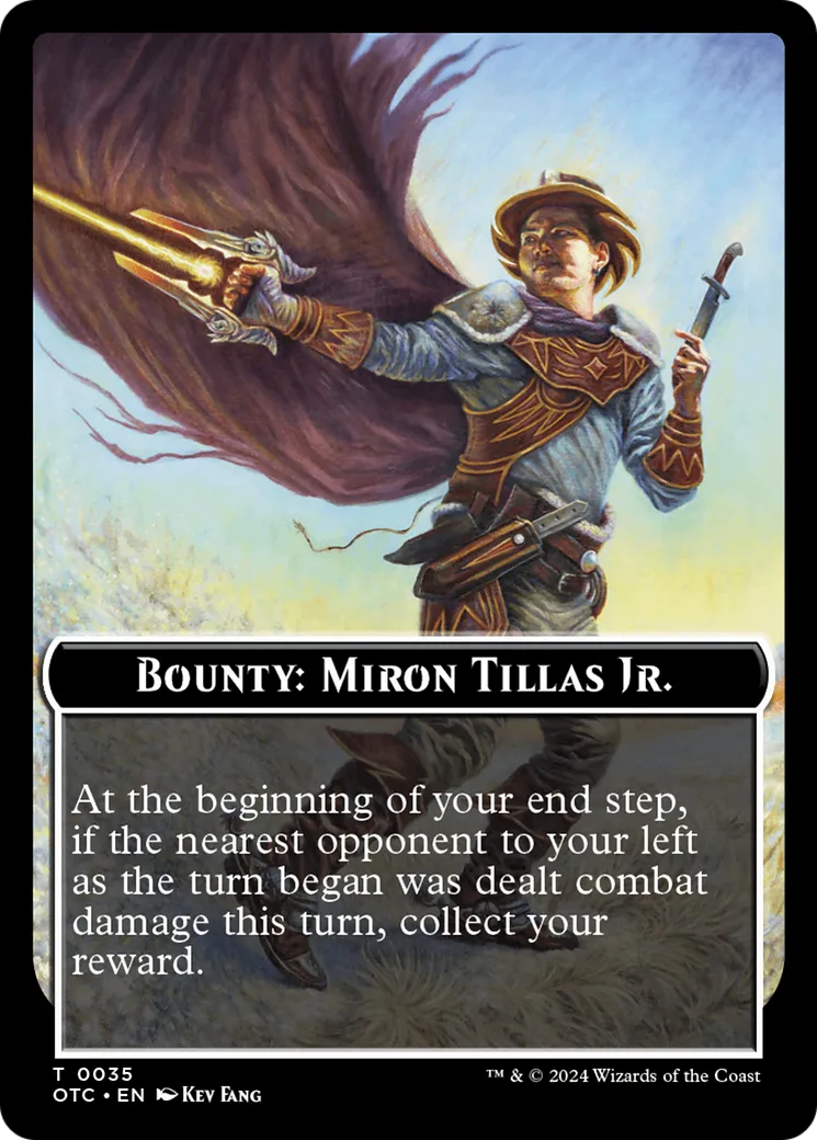 Bounty: Miron Tillas Jr. // Wanted! — Outlaws of Thunder Junction Commander — Magic: The Gathering