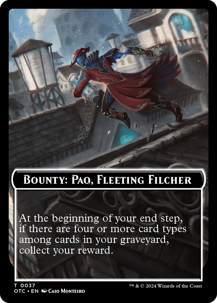 Bounty: Paq, Fleeting Filcher // Wanted! — Outlaws of Thunder Junction Commander — Magic: The Gathering