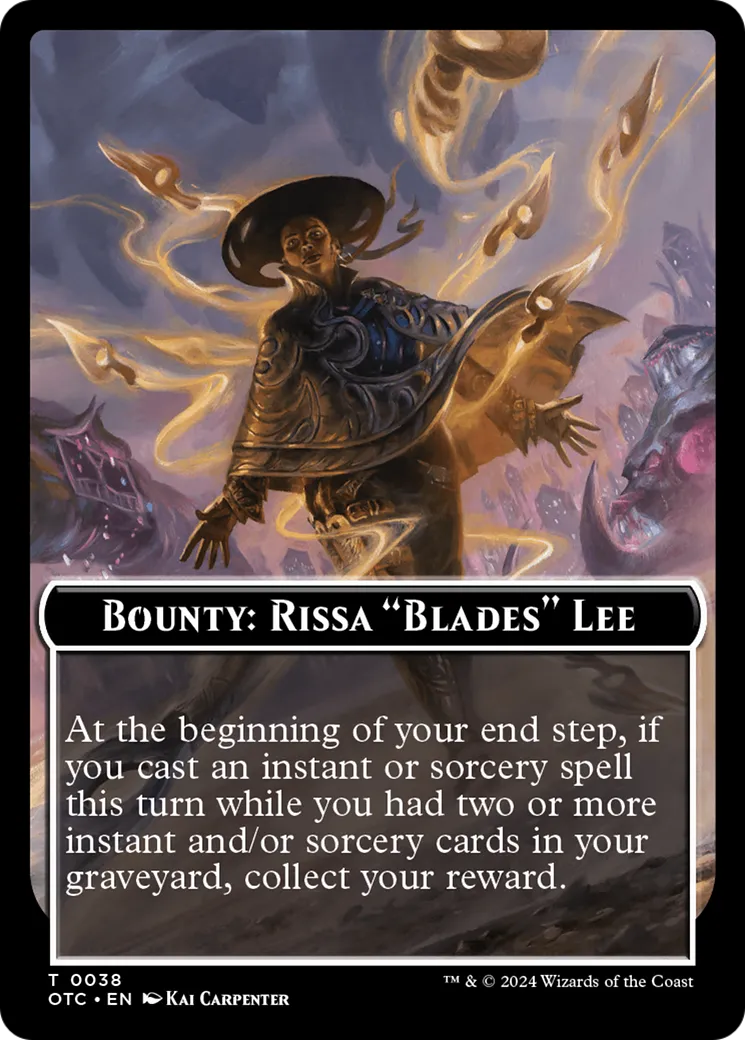 Bounty: Rissa "Blades" Lee // Wanted! — Outlaws of Thunder Junction Commander — Magic: The Gathering