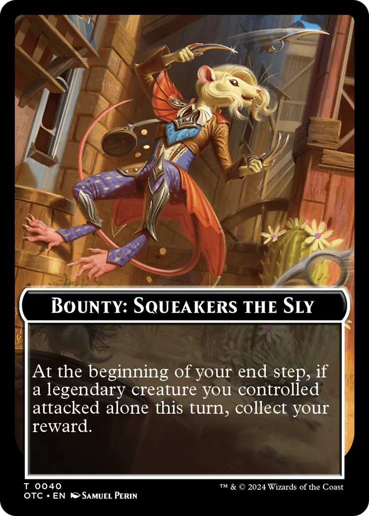 Bounty: Squeakers the Sly // Wanted! — Outlaws of Thunder Junction Commander — Magic: The Gathering
