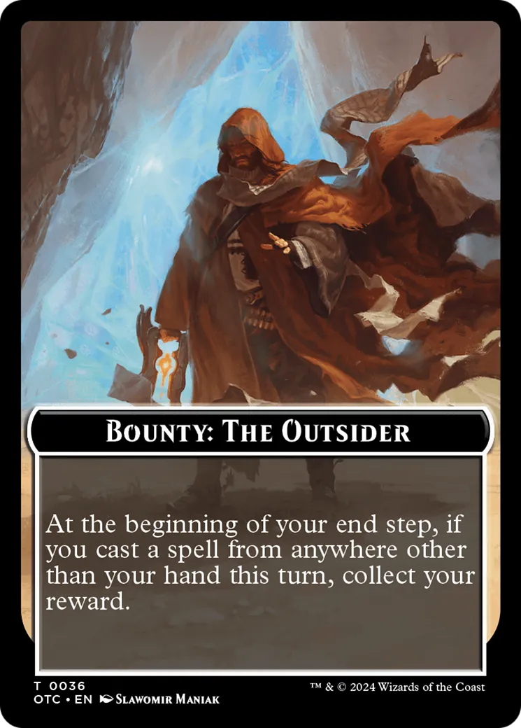 Bounty: The Outsider // Wanted! — Outlaws of Thunder Junction Commander — Magic: The Gathering