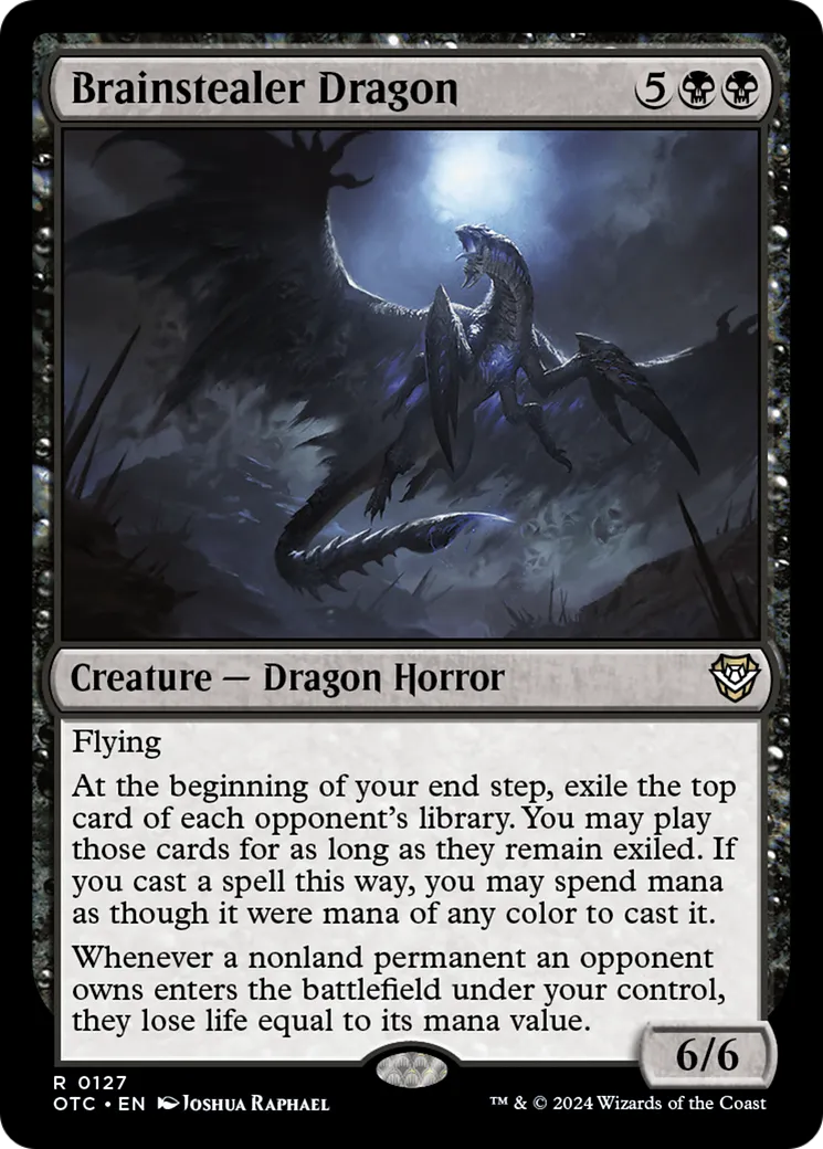 Brainstealer Dragon — Outlaws of Thunder Junction Commander — Magic: The Gathering