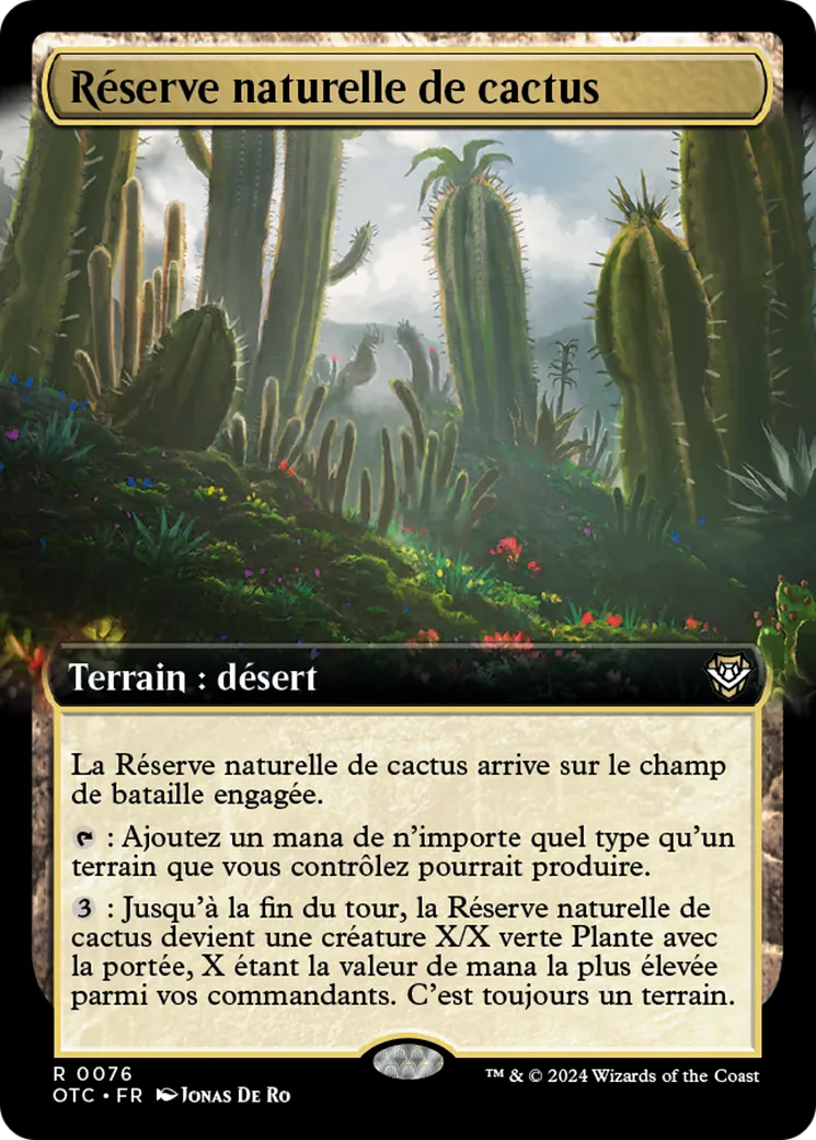 Réserve naturelle de cactus — Outlaws of Thunder Junction Commander — Magic: The Gathering