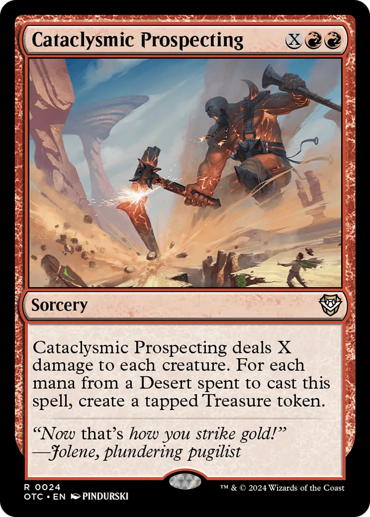 Prospection cataclysmique — Outlaws of Thunder Junction Commander — Magic: The Gathering