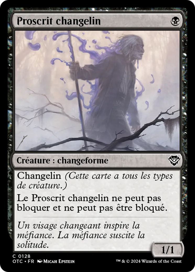 Proscrit changelin — Outlaws of Thunder Junction Commander — Magic: The Gathering