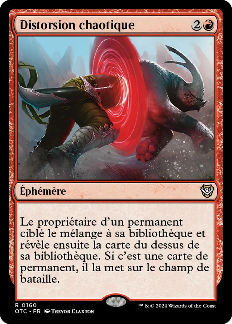 Distorsion chaotique — Outlaws of Thunder Junction Commander — Magic: The Gathering