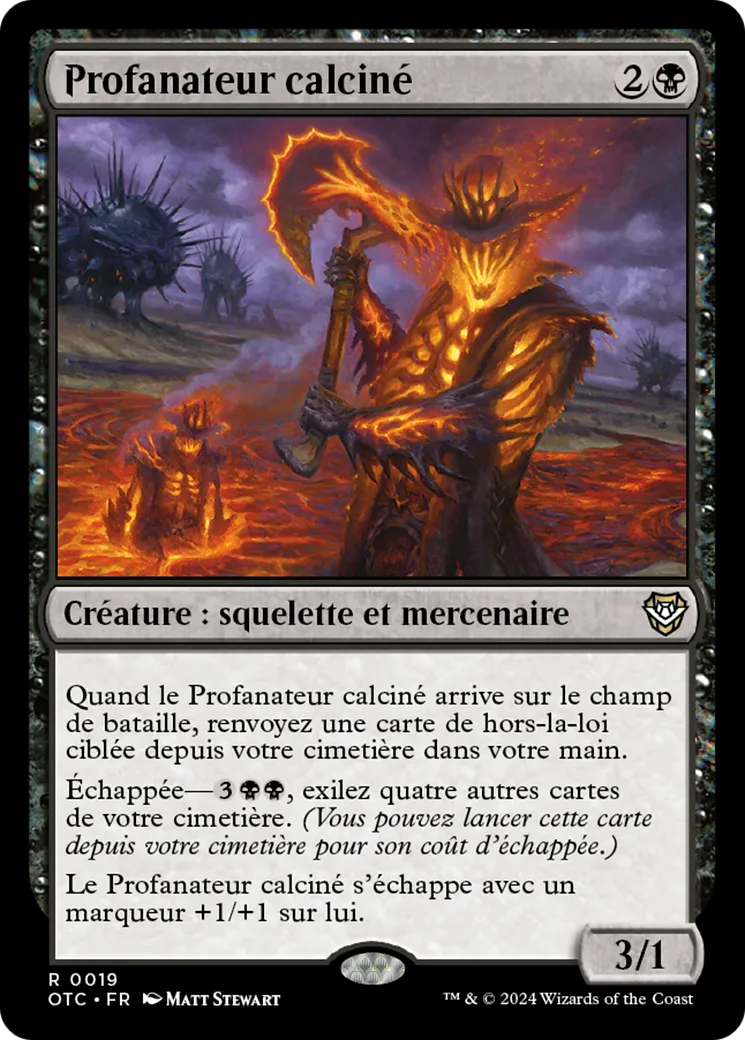 Profanateur calciné — Outlaws of Thunder Junction Commander — Magic: The Gathering