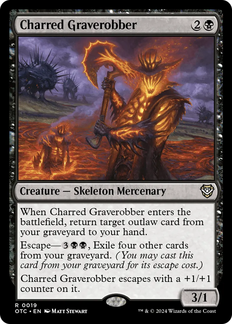 Profanateur calciné — Outlaws of Thunder Junction Commander — Magic: The Gathering