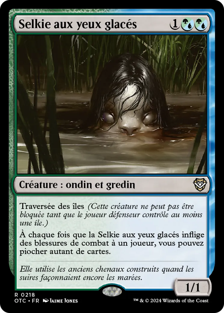 Selkie aux yeux glacés — Outlaws of Thunder Junction Commander — Magic: The Gathering