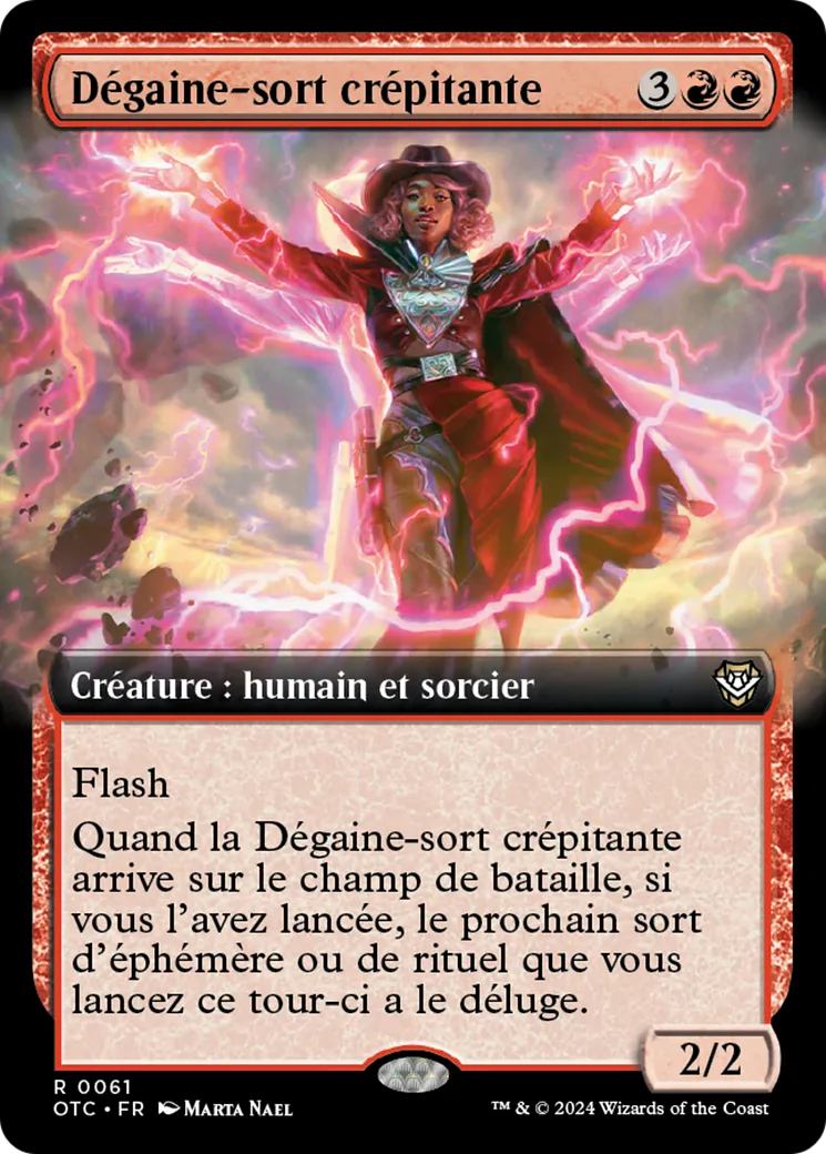 Dégaine-sort crépitante — Outlaws of Thunder Junction Commander — Magic: The Gathering