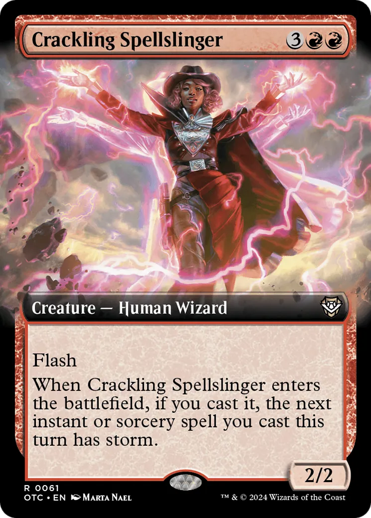 Crackling Spellslinger — Outlaws of Thunder Junction Commander — Magic: The Gathering