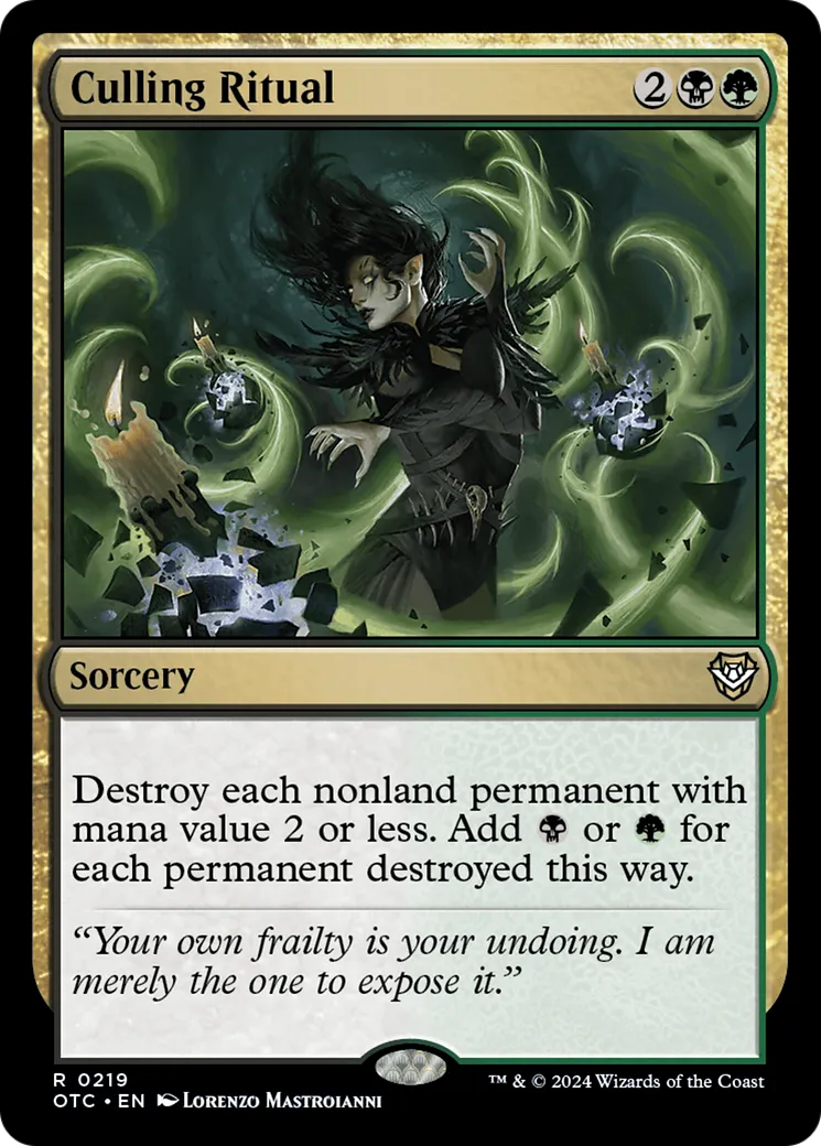Culling Ritual — Outlaws of Thunder Junction Commander — Magic: The Gathering