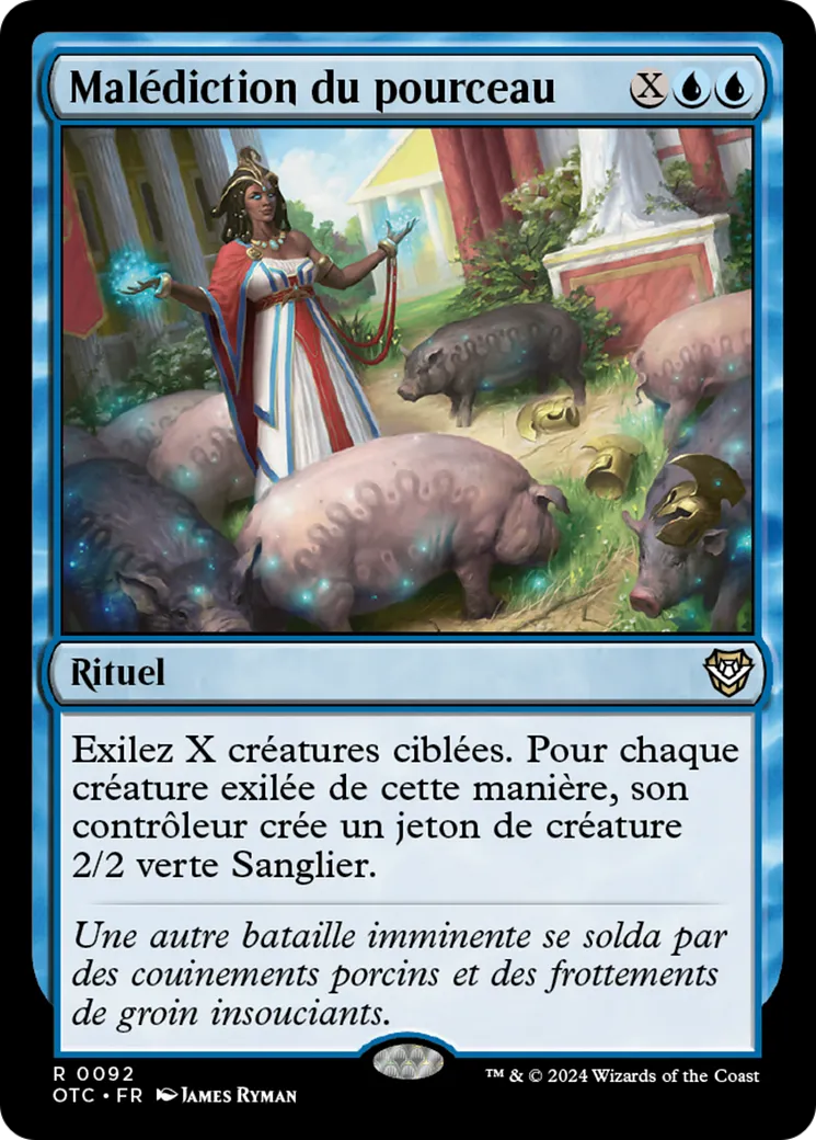 Malédiction du pourceau — Outlaws of Thunder Junction Commander — Magic: The Gathering