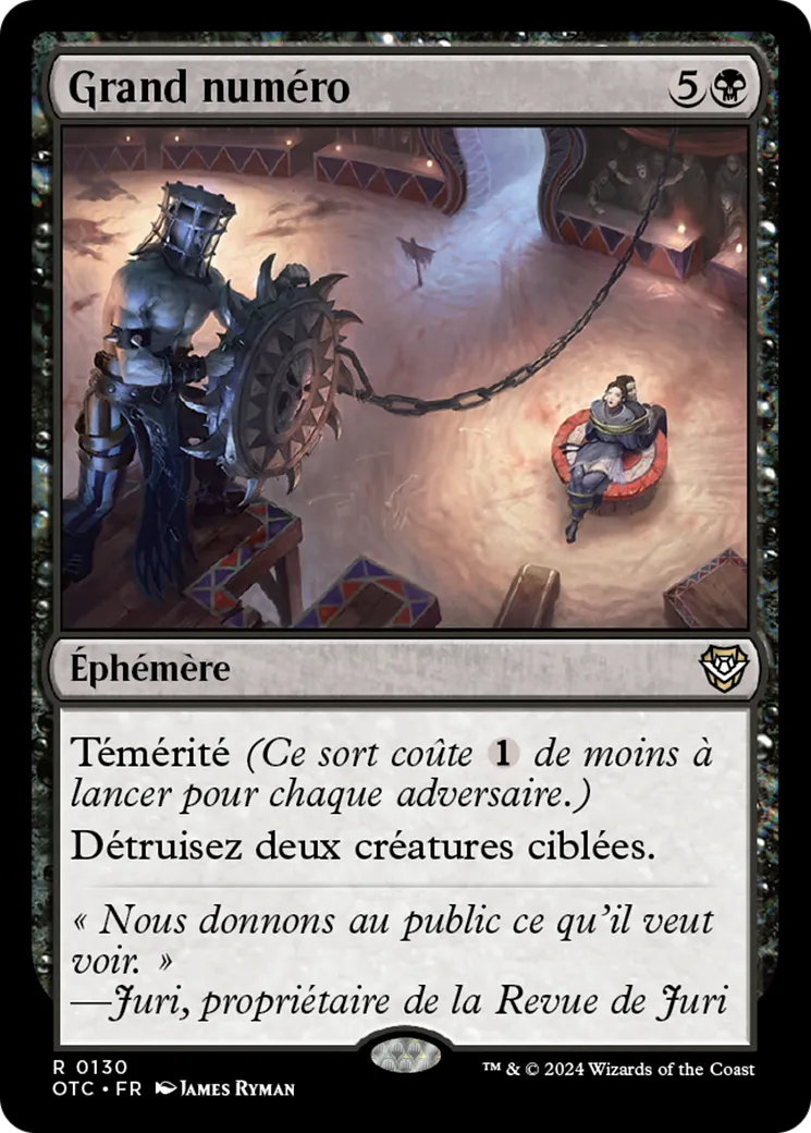 Grand numéro — Outlaws of Thunder Junction Commander — Magic: The Gathering