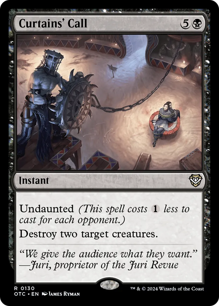Curtains' Call — Outlaws of Thunder Junction Commander — Magic: The Gathering