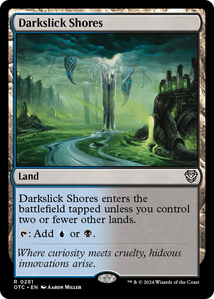 Darkslick Shores — Outlaws of Thunder Junction Commander — Magic: The Gathering