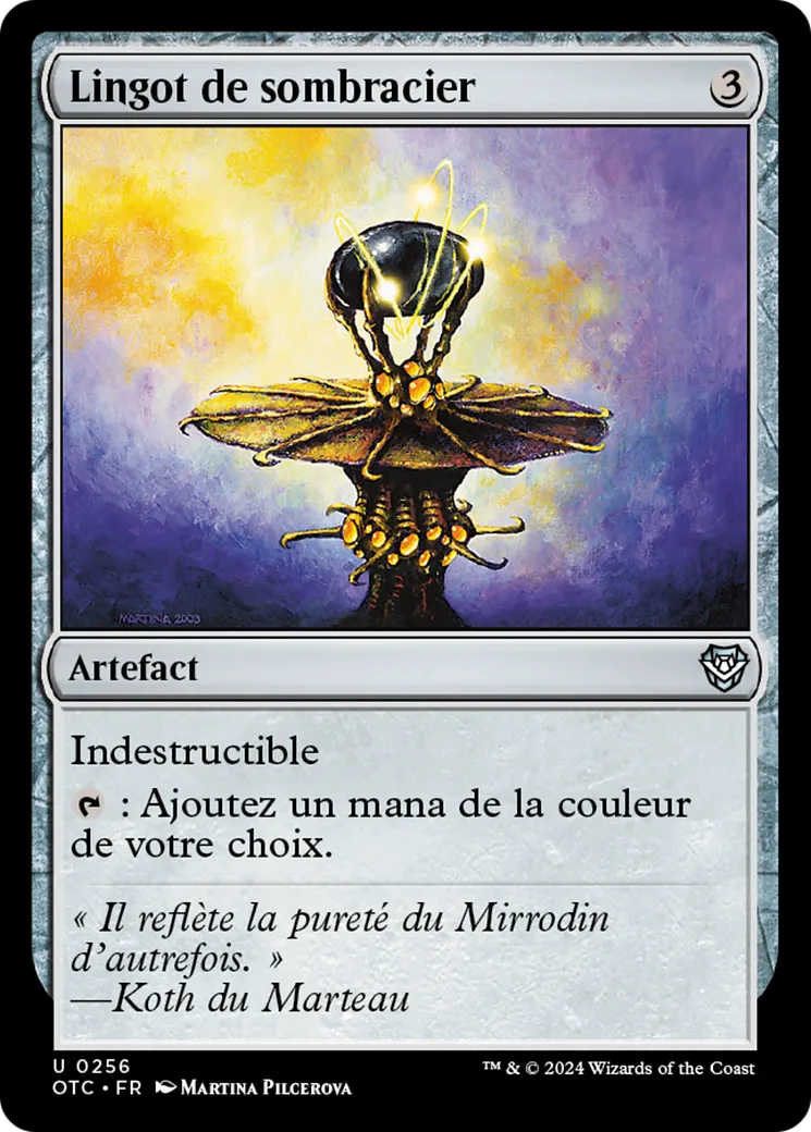 Lingot de sombracier — Outlaws of Thunder Junction Commander — Magic: The Gathering