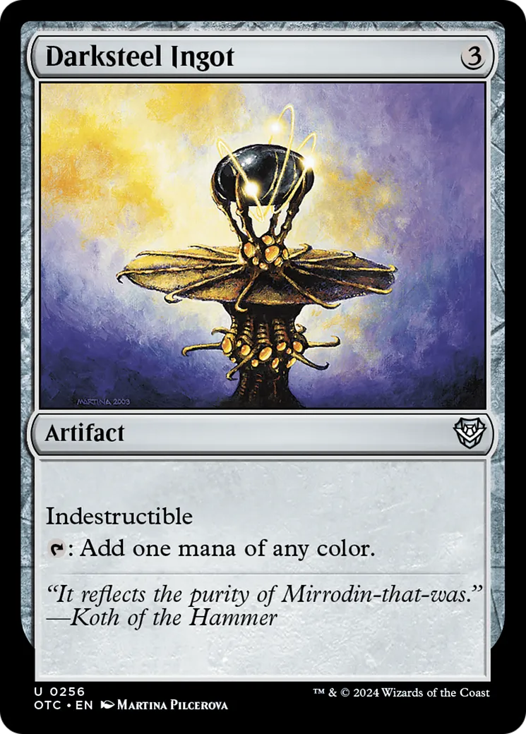 Darksteel Ingot — Outlaws of Thunder Junction Commander — Magic: The Gathering