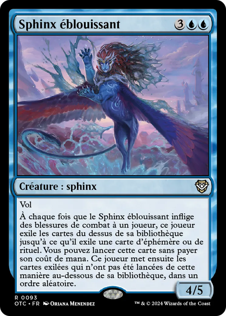 Sphinx éblouissant — Outlaws of Thunder Junction Commander — Magic: The Gathering
