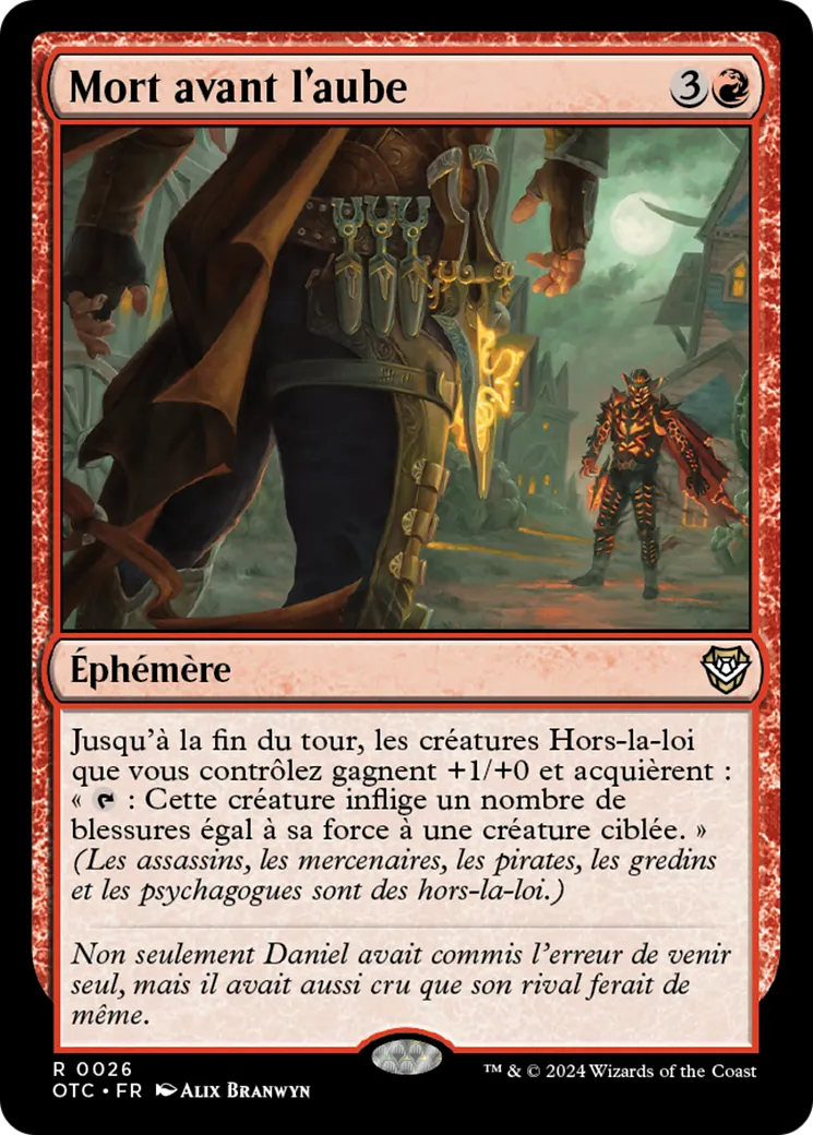 Mort avant l'aube — Outlaws of Thunder Junction Commander — Magic: The Gathering