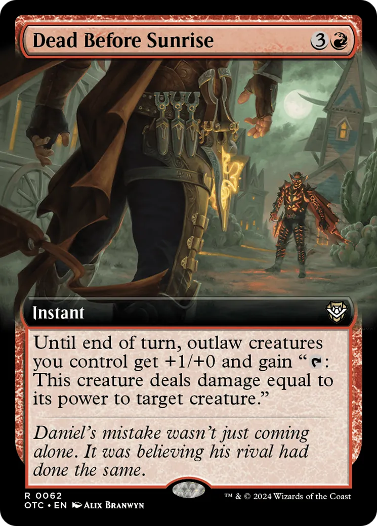 Mort avant l'aube — Outlaws of Thunder Junction Commander — Magic: The Gathering
