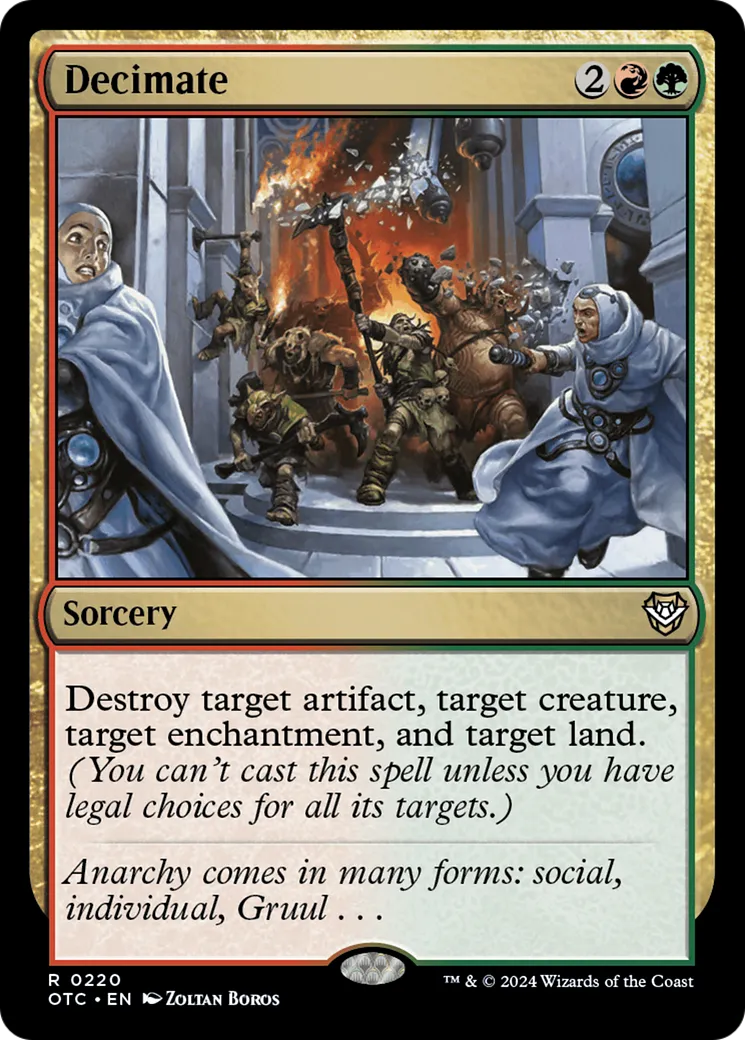 Decimate — Outlaws of Thunder Junction Commander — Magic: The Gathering