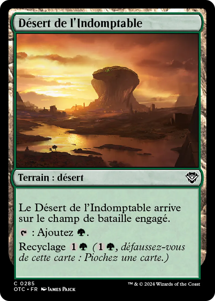 Désert de l'Indomptable — Outlaws of Thunder Junction Commander — Magic: The Gathering
